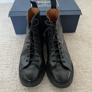 Trickers Black Monkey Boots Size UK9 US10 England